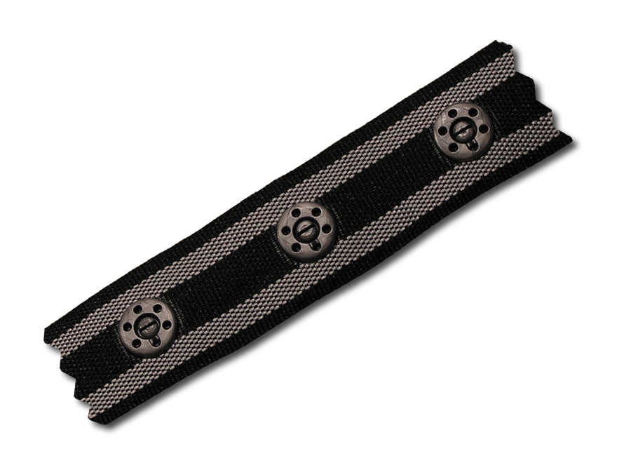 PS1000CS Injection Molded Snap Tape on Striped Poly #08