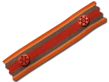 PS1000CS Injection Molded Snap Tape on Striped Poly